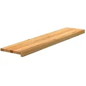 vidaXL Traptreden 4 st 120x25x2 cm massief eikenhout lichtbruin