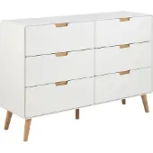 Ebuy24 basic Bailey Ladekast - 6 Lades - Wit