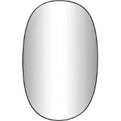 vidaXL Wandspiegel 70x45 cm zwart
