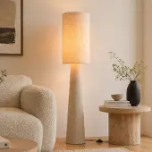LumenXL Vloerlamp Santer van linnen in beige