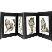 Deknudt Frames A66DC2 8PH - leporello album - zwart - 8x foto 10x15 cm