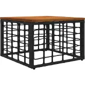 vidaXL Tuinset met 13 delen, zwart en donkergrijs, polyester
