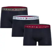 Tommy Hilfiger 3-pack Trunk Waistband Drk Ash/brzy Blu/rouge Size: M | Underpants Outlet | Heren | Blauw