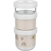 Mepal Stapelbare snackbox Mio 3-delig - Sunshine & Rainbow