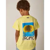 Tumble 'n dry T-shirt met backprint geel Jongens Katoen Ronde hals Backprint - maat 92