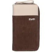 Zwei Portemonnee 'Eva' beige / bruin / zilver