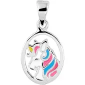 The Jewelry Collection Zilver Gerhodineerde Hanger eenhoorn 1333167