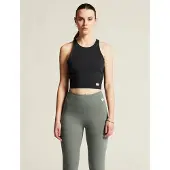 Craft COLLECTIVE CROPPED SINGLET W Dames Sportshirt - Zwart