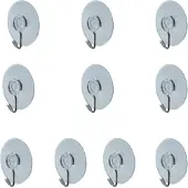 INF 12-pack muurhaken met zuignap - transparante zelfklevende zuignaphaken
