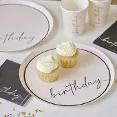 Ginger Ray - - Borden champagne noir Happy Birthday