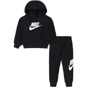 Nike Joggingpak 'CLUB FLEECE' zwart / wit