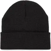 K-Up Gerecycleerde muts met gebreide omslag KP892 - Black - One size
