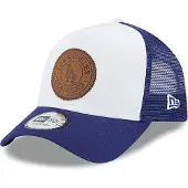 New Era LA Dodgers Team Script Blue Trucker Cap