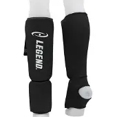 Legend Sports Scheenbeschermers Legend Easy Kids/Volwassenen Zwart Elastisch - Verschillende maten - Optimale bescherming - Voelt als second skin