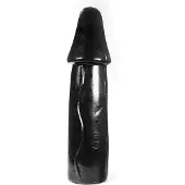 Dark Crystal Anaal Dildo 48 x 12 cm - zwart