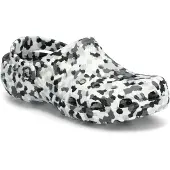 Crocs Clogs 'Classic Confetti' lichtgrijs / zwart / wit