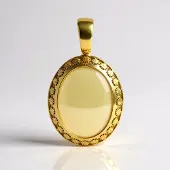 Cavill - Gouden Hanger 9K Geelgoud - 6,4ct AAA Welo-opaal Ovaal Cabochon - Luxe Filigraan Design - Ethiopische Edelsteen