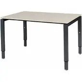 Schaffenburg Verstelbaar Bureau - Domino 120x80 robson - zwart frame