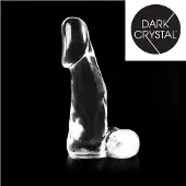 Dark Crystal Dildo 28 x 8 cm - transparant