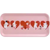 Muurla Moomin dienblad 13x27 cm Heart
