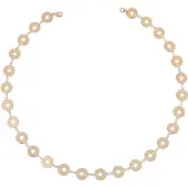 Orphelia PK-022 - Ketting circles - Verguld metaal - 42 cm
