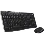 Logitech MK270 toetsenbord Inclusief muis Kantoor RF Draadloos Frans Zwart