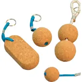 Talamex Cork Key Ring 2 Balls 53 Mm 10 Units Groen