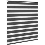 vidaXL Zebra rolgordijn 120x100 cm stofbreedte 115,9 cm zwart