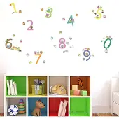 Walplus Kids Decoratie Sticker - Cijfers met Uilen