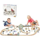 Polar B Houten Kinder Treinbaan 90 Stuks