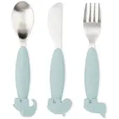 Done by Deer Deer Friends Easy-grip bestekset 3-delig Blue