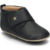 Bisgaard Leder-Krabbelschuhe - Schwarz m. Stern - - 26 - Leder-Krabbelschuhe