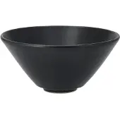 Scandi Living Terra soepkom Zwart steengoed, Ø16 cm
