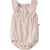 Lil´ Atelier Rompertje/body lichtroze / wit