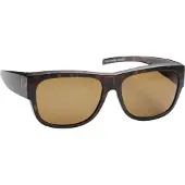 Haga Optik Eyewear grote overzetzonnebril bruin polariserend 1st -