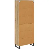 vidaXL Highboard 2 st Artisan Eiken 69,5 x 34 x 180 cm Bewerkt hout