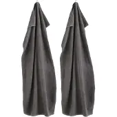 FDB Møbler R33 Kirkeby badhanddoek 2-pack Granite gray