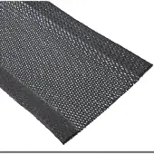 InLine beschermslang, stoffen beschermslang met klittenband, 1m x 40mm zwart