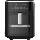 Heinner Dubbele Heteluchtfriteuse – 1500–1850W – 11L Totale Capaciteit – 6L + 5L – Airfryer Oven – Digitaal Display – Touchbediening – 10 Programma’s – Sync Cook & Sync Finish – Zwart