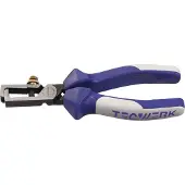 TECWERK Draadstripper L.160mm gepolijste meercomponentenhoes met openingsveer