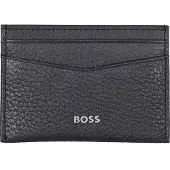 BOSS Accessories Card Holder with Metallic Logo Lettering in Navy