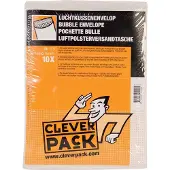 Paagman Cleverpack luchtkussenenveloppen, ft 150 x 215 mm, met stripsluiting, wit, pak van 10 stuks