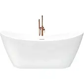 REA - Badkuip- Ferrano Slim 160 - Wit - Acryl - 160X80X72Cm