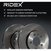 RIDEX 82B1795 Remschijf