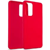 Beline Samsung A13 Serie - Silicone Hoesje - Rood - Elegant - Beschermend