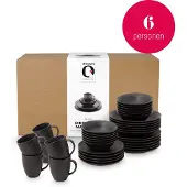 Vt wonen Serviesset vtwonen Raw Matt Black (36-delig)
