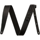 Fender 2" Essentials Leather Strap Black