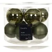 Kaemingk Kerstbal glas d6 cm rosemarijn 10st