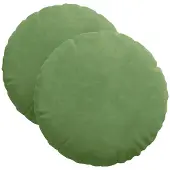 vidaXL Zitkussens 2 pcs Lichtgroen Ø 40 x 13 cm Fluweel