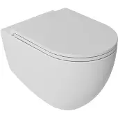 Isvea Infinity randloos toilet 53x36,5cm mat wit